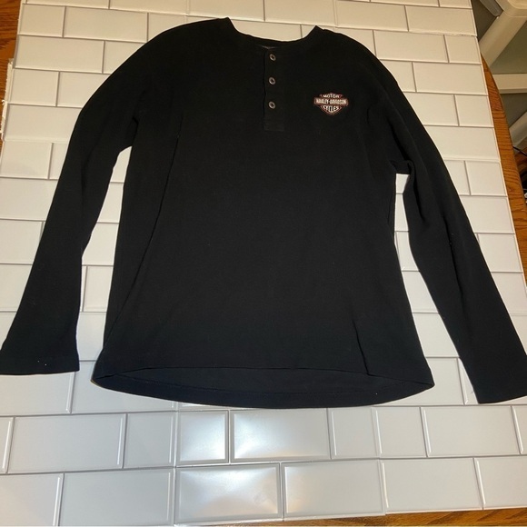 Harley Davidson Men’s Long Sleeve Shirt Size Medium - Picture 1 of 6